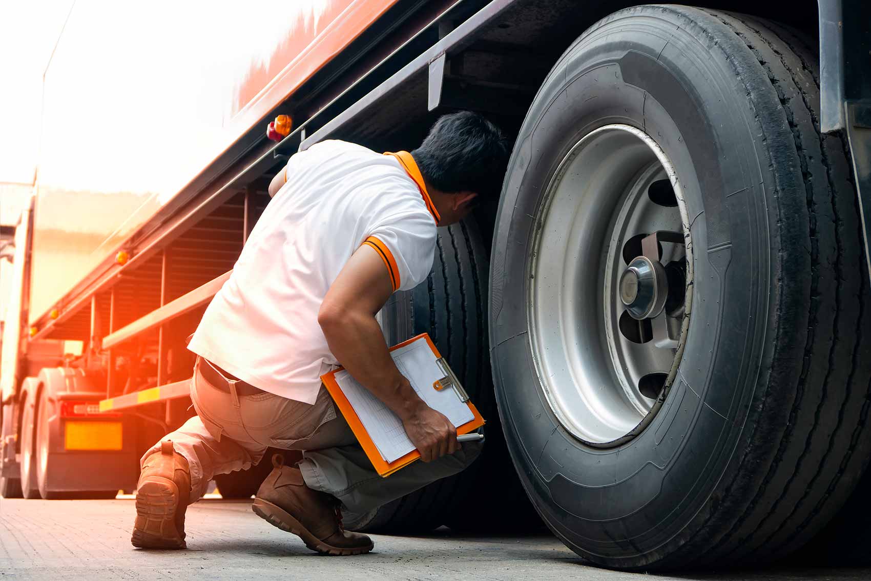 semi-truck inspection